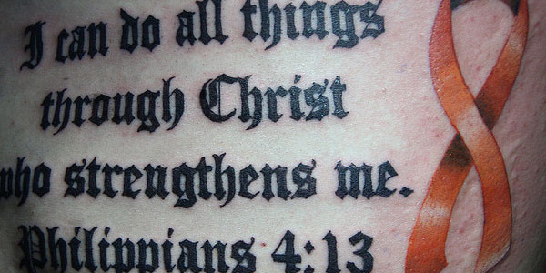 Some beautiful and elegant Bible Verse Tattoo designs that give the message