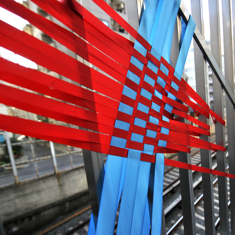 Ribbon Street Art by Mademoiselle Maurice ribbon street art by Mademoiselle Maurice 04 Ribbon Street Art by Mademoiselle Maurice