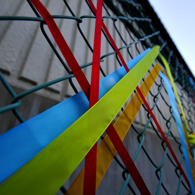 Ribbon Street Art by Mademoiselle Maurice ribbon street art by Mademoiselle Maurice 08 Ribbon Street Art by Mademoiselle Maurice