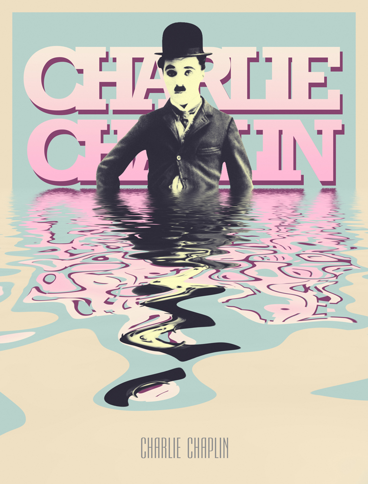 sktposter Charlie Chaplin by Willian Sanfer