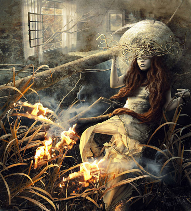 1.0 A collection of memories and personal symbols, photo manipulations by Marcela Bolivar