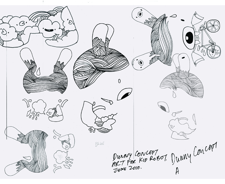 DunnyTing2 750px pic on Design You Trust DunnyTing2 750px Kidrobot Dunny Ting Concept sketches