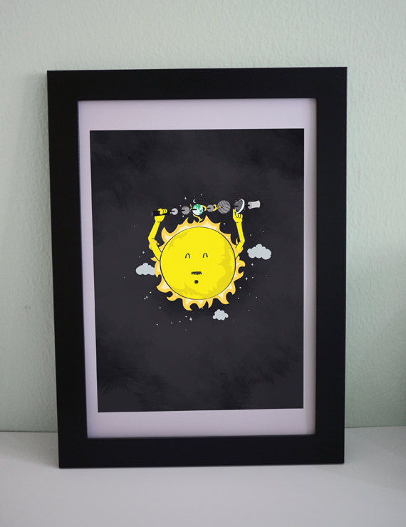 Heating up 2 Little Art Prints and Paper Stuff by Lonelypeopleart