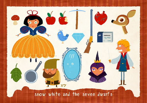 STO fairytale calendar1 STO Label Adds Tech Shtick to Fairy Tale Collages