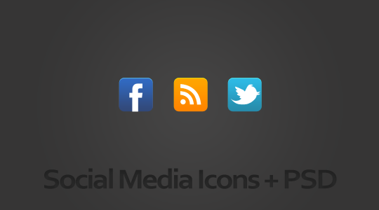 Social icons by MachoArts Freebie: Facebook, Twitter and RSS icons + PSD | MachoArts