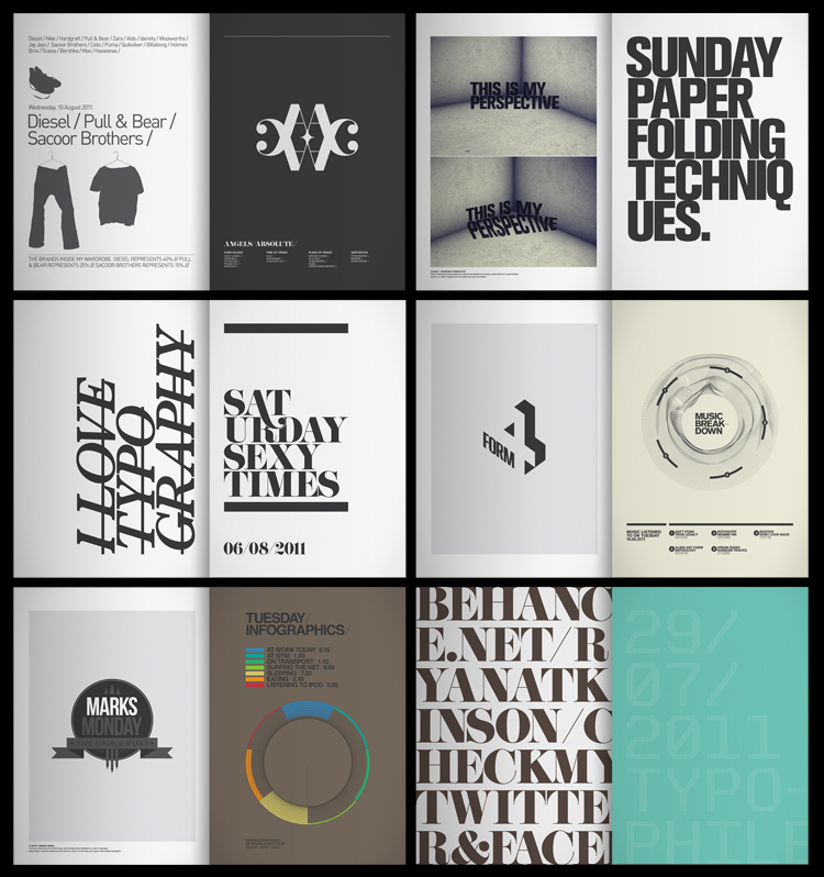 Spreads pic on Design You Trust Spreads 365.25 Typographic Journal