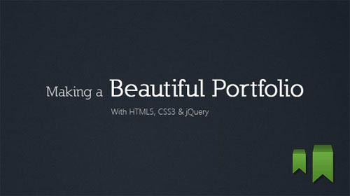 beautiful html5 portfolio 40 Fresh Html5 Tutorials And Cheat Sheets For Web Developer