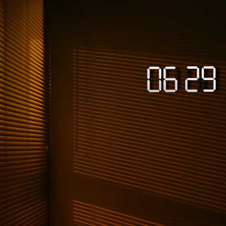 black and  white 3 Ultra Minimalistic Clock