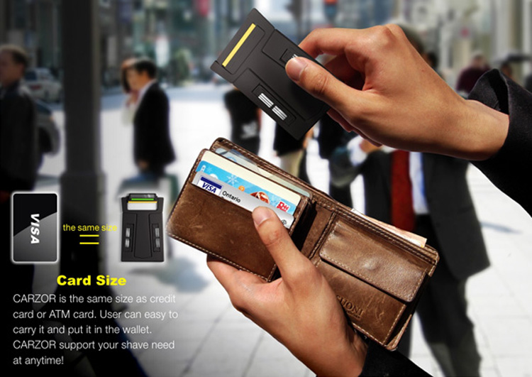 carzor3 Carzor   Shave With Your Credit Card!