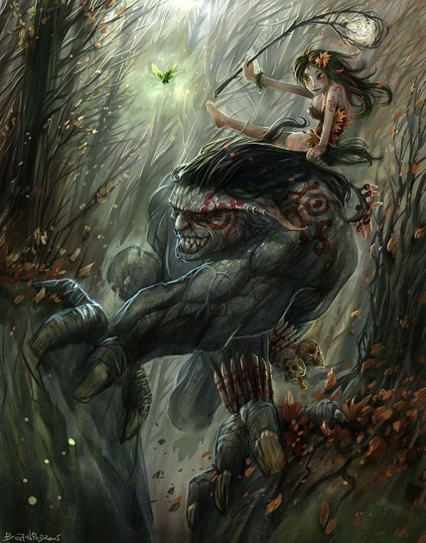 gj4q Fantasy illustrations by Guo Jian