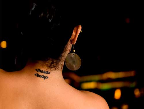 html pic on Design You Trust html HTML Tattoo