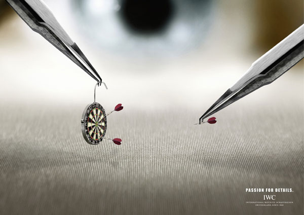 iwc darts h139yd9iw1 25 Superb Minimalist Print Ads