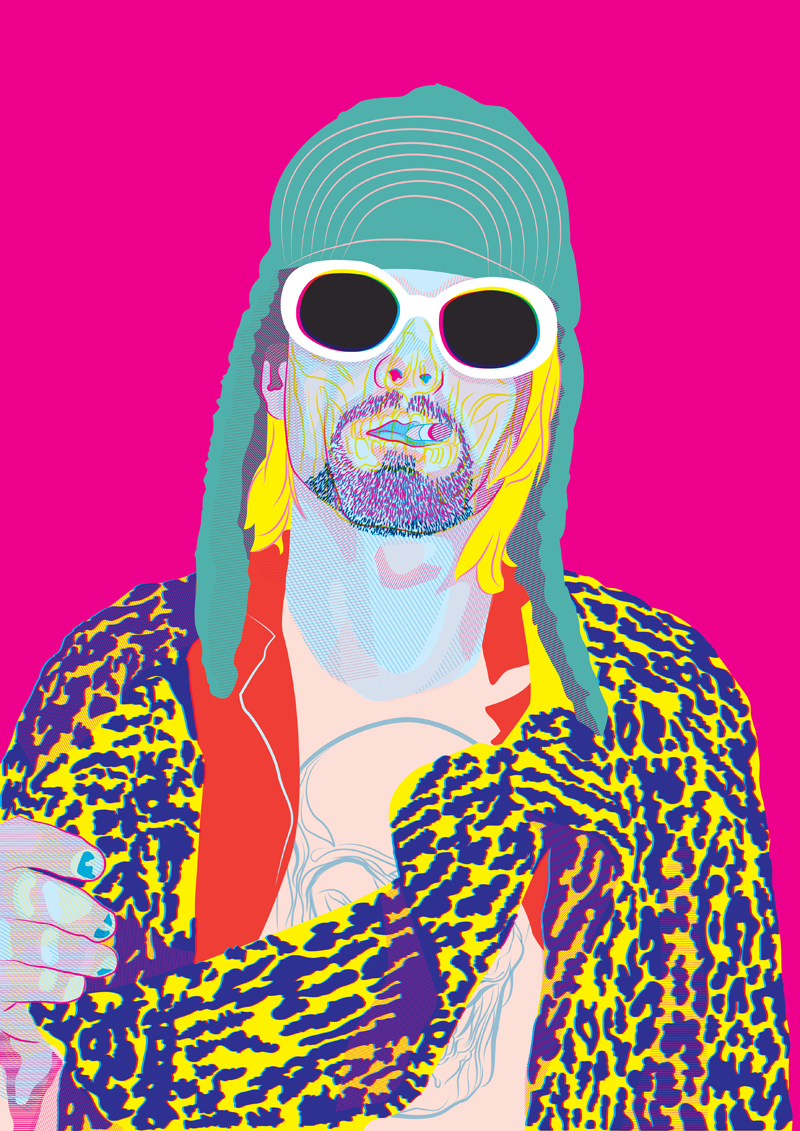 kurt cobain pic on Design You Trust kurt cobain Kurt Cobain by Joe Murtagh