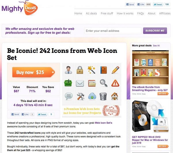 md1 Be Iconic! 242 Icons from Web Icon Set