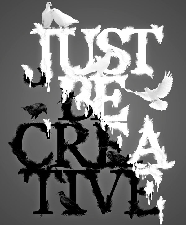 pigeon vs crows ngulr7mrk pic on Design You Trust pigeon vs crows ngulr7mrk 25 Extremely Creative Typography Designs