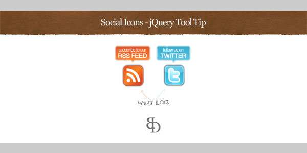 social icons with cool jquery tooltip 7qynn18g22 20 Cool jQuery Social Media Plugins