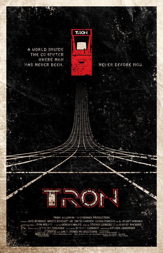 tron pic on Design You Trust tron Movie Posters by Adam Rabalais
