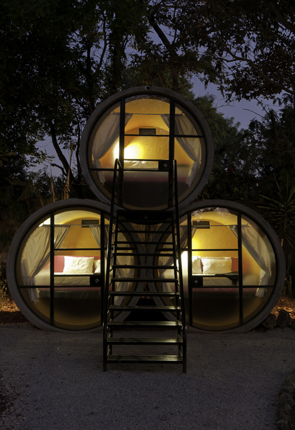 tubo hotel 01 Tubo Hotel   A Concrete Pipes Hotel in Mexico