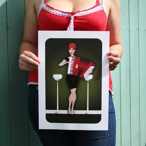 tumblr lqrb7bdjOM1qjtvg7o4 500 Joan Harris Art Print