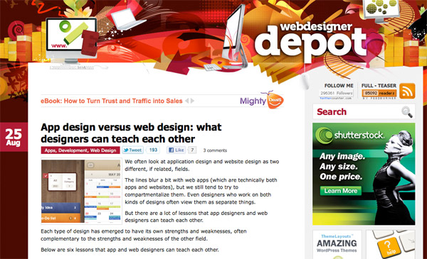 wdd9 App design versus web design: what designers can teach each other