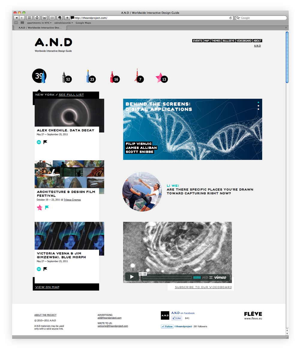 011 A.N.D / Worldwide Interactive Design Guide / NYC, London, Tokyo, Melbourne