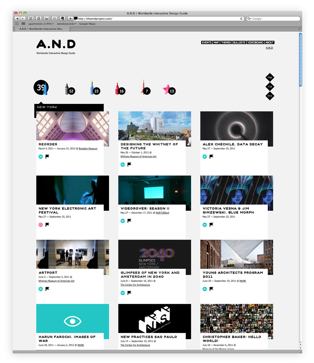 04 A.N.D / Worldwide Interactive Design Guide / NYC, London, Tokyo, Melbourne