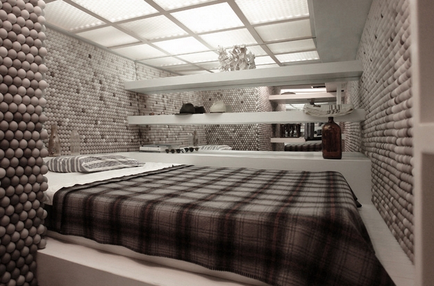 120 pic on Design You Trust 120 Apartment with 25,000 Ping Pong Balls On Its Walls