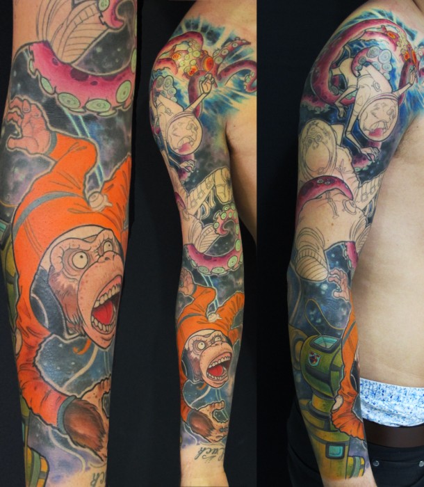 1312707736 610x700 pic on Design You Trust 1312707736 610x700 Stunning sleeves by HumanFly Tattoo Studio