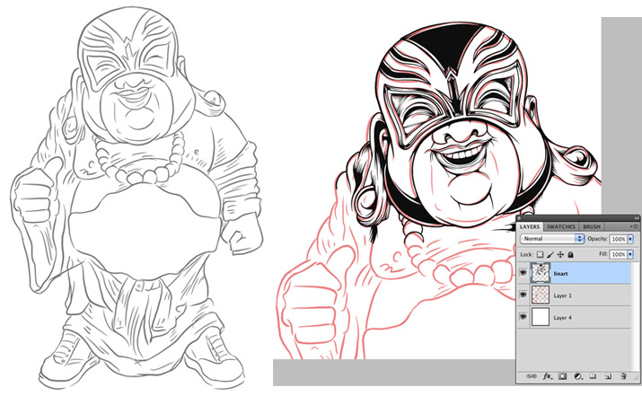 Buddha Libre 4 pic on Design You Trust Buddha Libre 4 New Limited Edition Tee by Pale Horse. Buddha Libre the Heavyweight Champion of the World is Ready to Rumble!