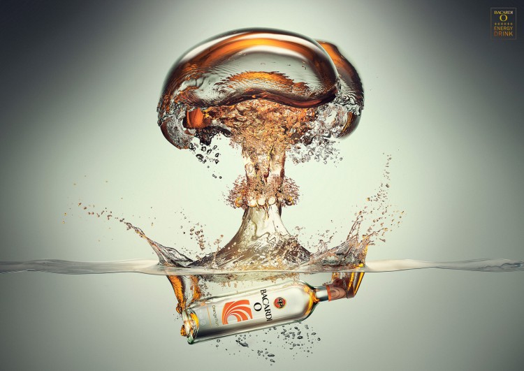 bacardi bomb 750x531 Advertising alcohol, 17 examples for your inspiration