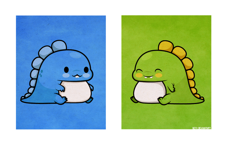 becky beyx videogame illustrations bub bob puzzle bobble button eyed characters