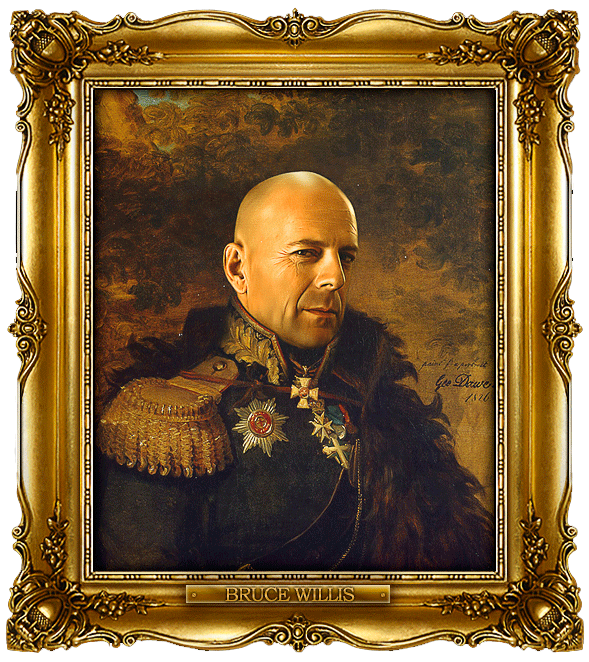 celebrity generals bruce willis replace face celebrity generals
