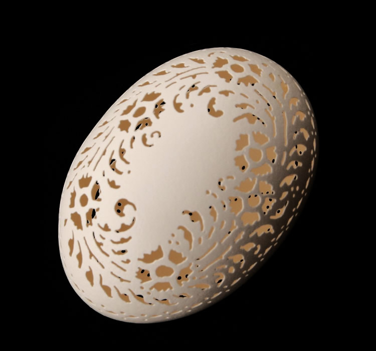 Hand Carved Victorian Goose Eggs victorian eggs 01 Hand Carved Victorian Goose Eggs