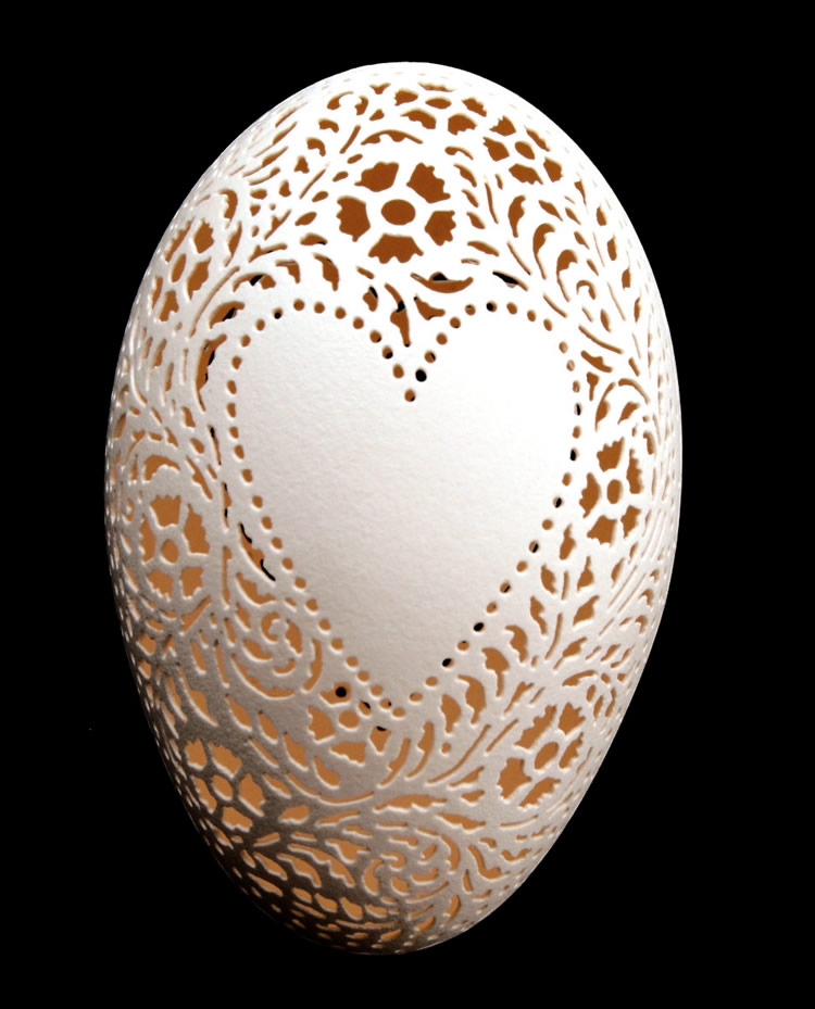 Hand Carved Victorian Goose Eggs victorian eggs 03 Hand Carved Victorian Goose Eggs
