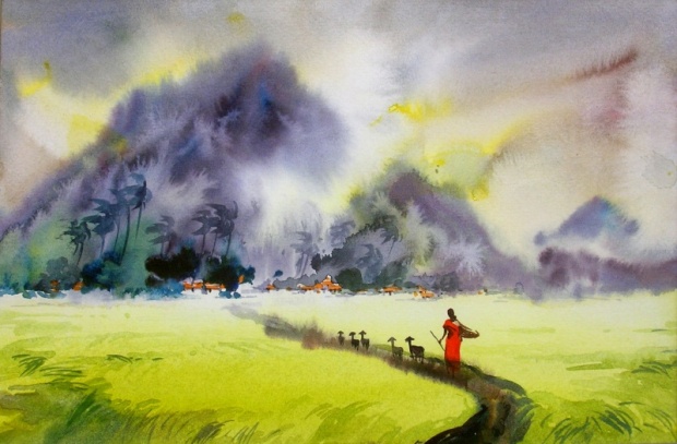 Water Color Painting Art by Elayaraja wc2a Water Color Painting Art by Elayaraja