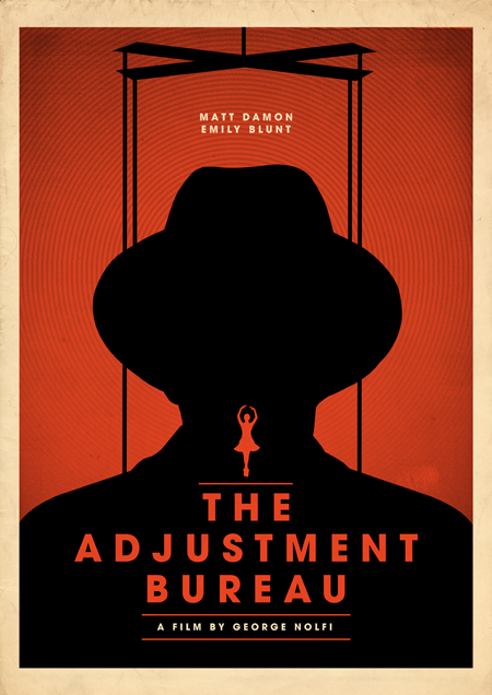 ADJUSTMENT BUREAU ADJUSTMENT BUREAU PRINT BY @NEEDLEDESIGN