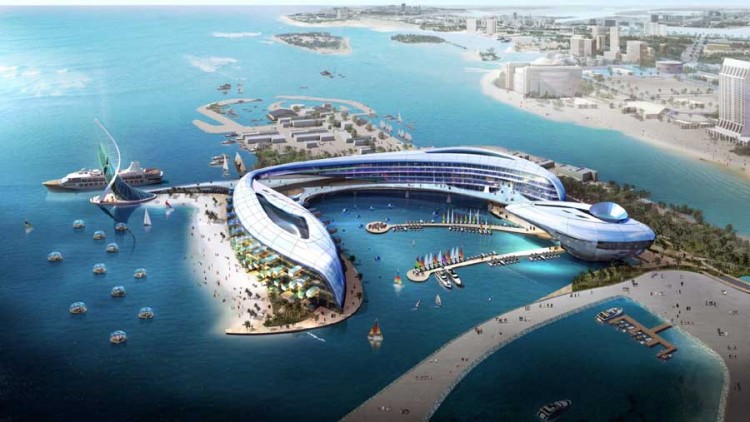 Amazing Architecture of Abu Dhabi Mirage Hotel by KA3 Design Group 750x422 Modern architecture and interior design