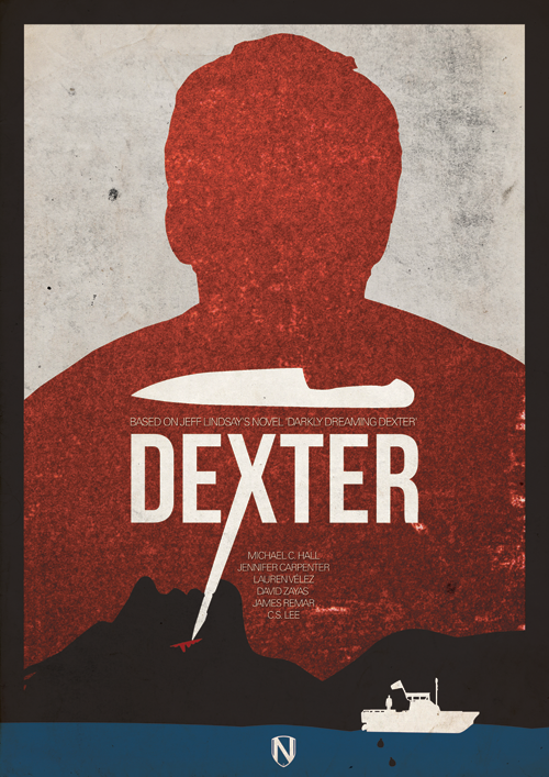 Dexter Print by @needledesign DEXTER1 Dexter Print by @needledesign