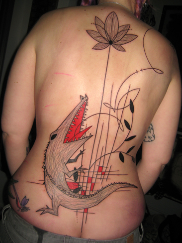 Your Meat Is Mine is AKA of Yann Black wandering tattoo artist from