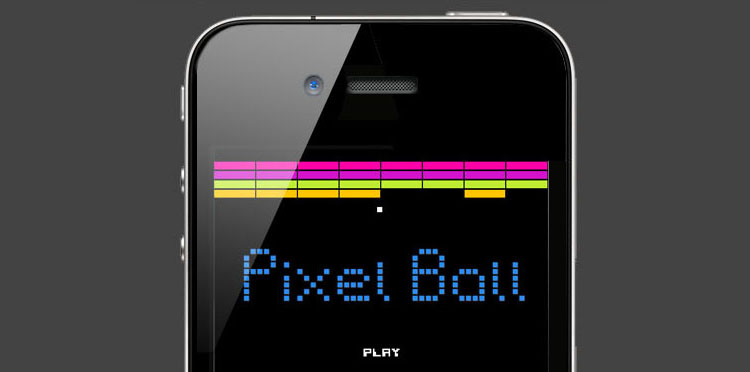 PixelBall iPhone Game 01 Awesome Designs In PixelBall iPhone Game