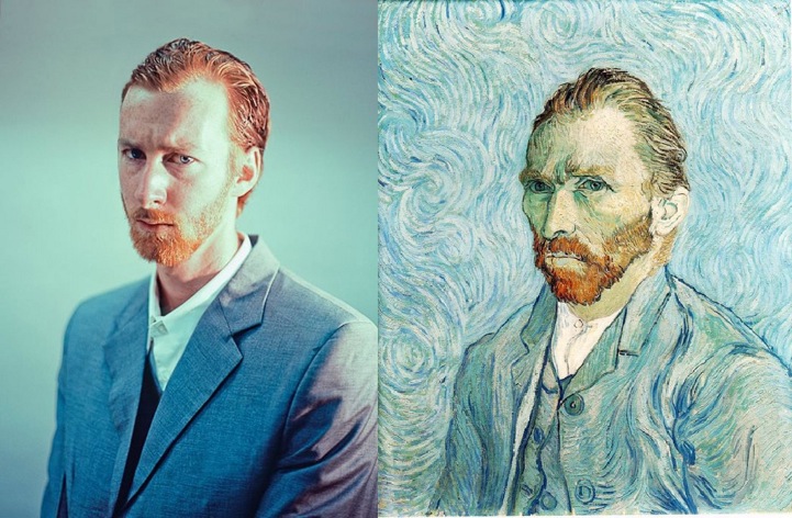 Vincent van Gogh self portrait booooooom remake competition re imagined classic art