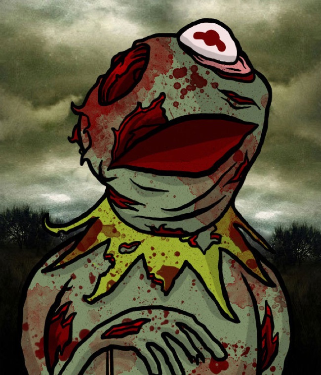 Zombie Kermit Muppets zombie muppets