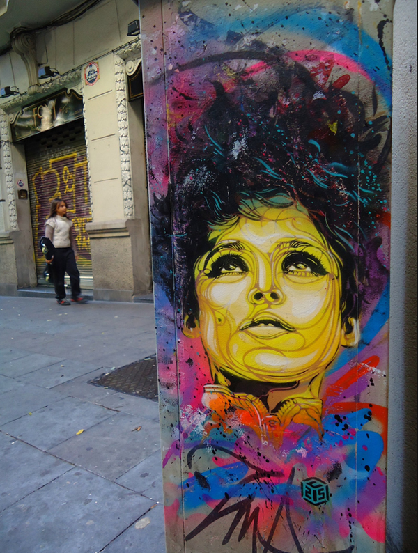 c215 barca 01 pic on Design You Trust c215 barca 01 Streetart: New C215 Stencils in Barcelona