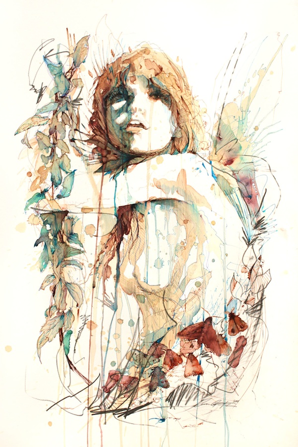 Portraits Dripping with Ink and Tea carnegriffiths07 Portraits Dripping with Ink and Tea