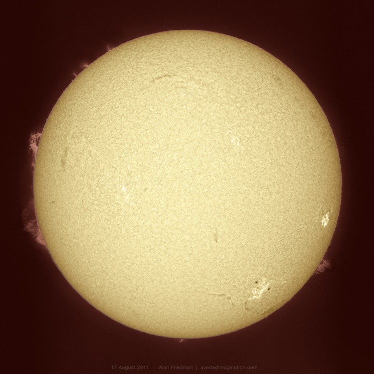 firstlook081711 750x749 The sun captured by Alan Friedman