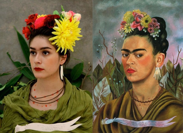 frida kahlo booooooom remake competition re imagined classic art