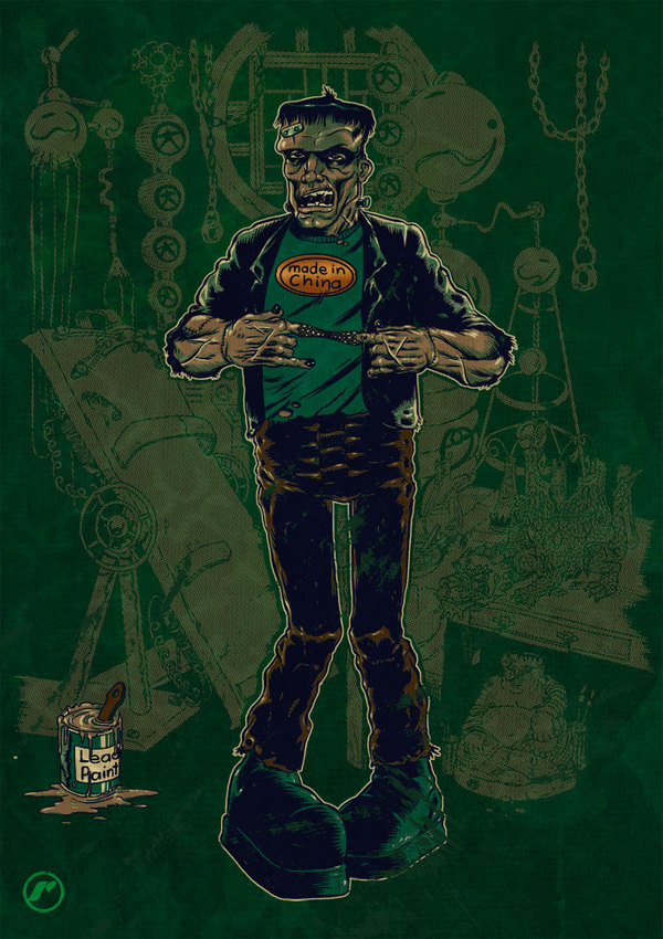 ironic monsters blue frankenstein 1 pic on Design You Trust ironic monsters blue frankenstein 1 ironic monsters