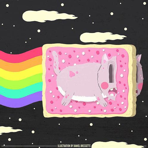 nyan tart by danielbressette Gifs by Daniel Bressette