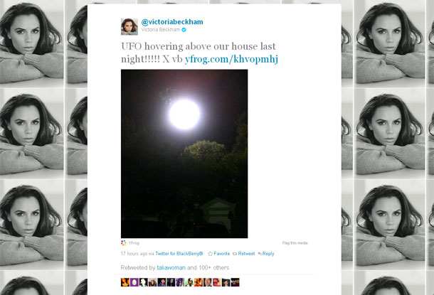 victoria beckham tweet 265026022 Victoria Beckham’s UFO 