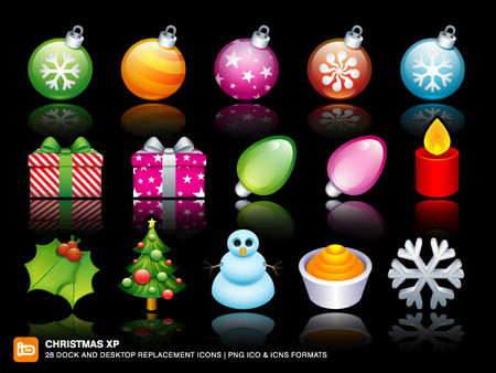 1.free christmas icons 28 Beautiful and Free Christmas Icon Sets for Designers